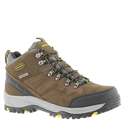 Image of Skechers Men&#039;s Relment Pelmo Hiking Boot, Khaki, 8 UK Wide
