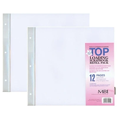 Image of MBI 2 PACK 12&quot; x Scrapbook Expansion Pages 6sht (12 pages)