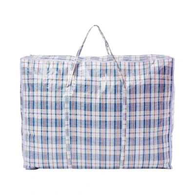 Image of Laundry bag LARGE Strong Storage Shopping zipped Reusable 60 x 18cm
