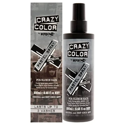 Image of Crazy Color Pastel Hair Spray Graphite 250 ml