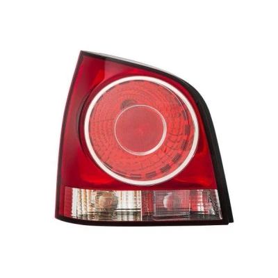 Image of E11872 Rear light HELLA 2VA 965 303 071 Left P21/4W, P21W, PY21W, R5W 12V Crystal clear, red with bulbs bulb holder VOLKSWAGEN: Polo IV Hatchback
