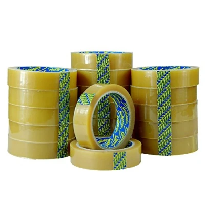 Image of 18 x Sellotape Original Golden Tape Roll Clear Non Static Easy Tear 24mm 50m No Need for Scissors Ideal Home, Office or School Use.