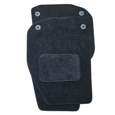 Image of Car Mat Set Compatible With Proton Impian (2001 2007) Velour Carpet Mats, Heel Pad, Non Slip, Tailored Mats
