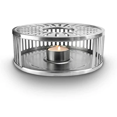 Image of Creano Design Tea Pot Warmer Made of Stainless Steel with Light Holder Stable Does Not Rattle Suitable for All Teapots