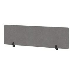 Image of Air Desktop Screen 1600x400mm Grey Fabric