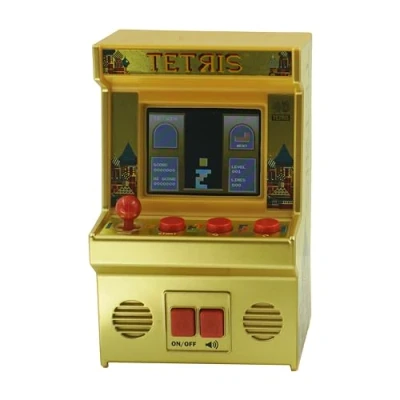 Image of Basic Fun Arcade Classics Tetris Gold 40th Anniversary Retro Mini Game