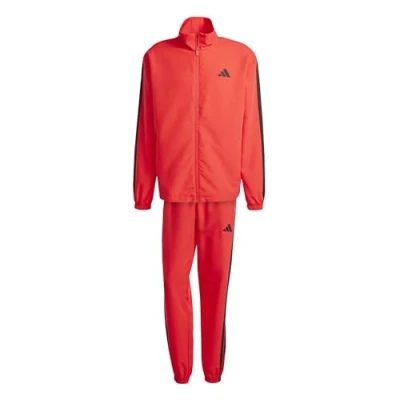 Image of adidas Sportswear Basic 3 Stripes SET Tracksuit, Men&#039;s, Size: XS, Pure ruby