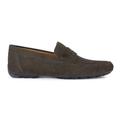 Image of Geox Men&#039;s U Kosmopolis + Grip Moccasin, Dk Brown, 8 UK