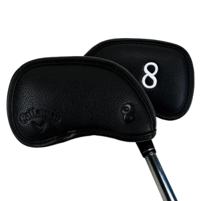Image of Callaway Golf Magnetic Iron Headcovers Black Set of 10 to Protect Your Clubs