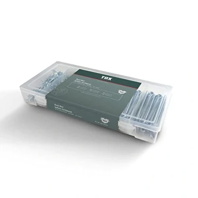 Image of TOX Range of Galvanized Steel splints for Versatile Applications, 6 Standard Sizes in Transparent Transport Box, 1. 4. 0 mm, Length 25 64 555 pcs.