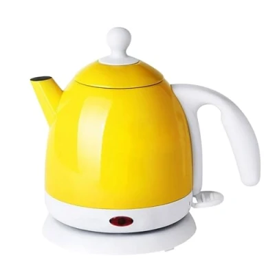 Image of Electric Water Kettle, Fast Boil, 304 Stainless Steel, Rapid Auto Shut Off, Boil Dry Protection, Coffee 1000W,Yellow