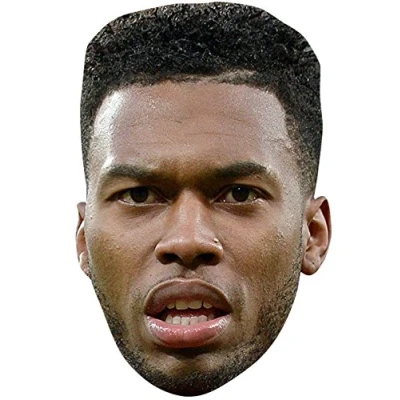 Image of FoxyPrinting DANIEL STURRIDGE JB Footballer Fancy Dress Cardboard Celebrity Party Face Mask