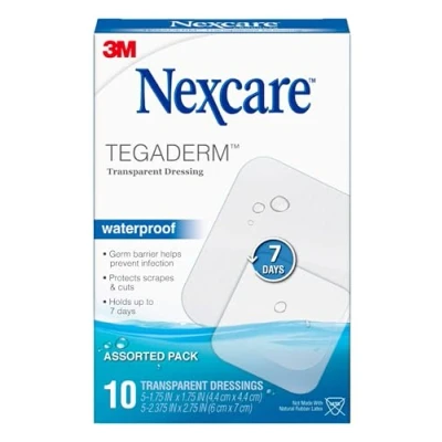 Image of 3M Nexcare Tegaderm Transparent Dressing, 10 Count