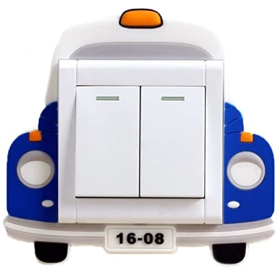Image of Switch Sticker Cute Car Socket Light Decals Funny Stickers for Kids Bedroom Decoration