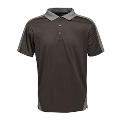 Image of Regatta Professional Contrast Coolweave Wicking Polo Shirt, Blk/ClssicRd, M