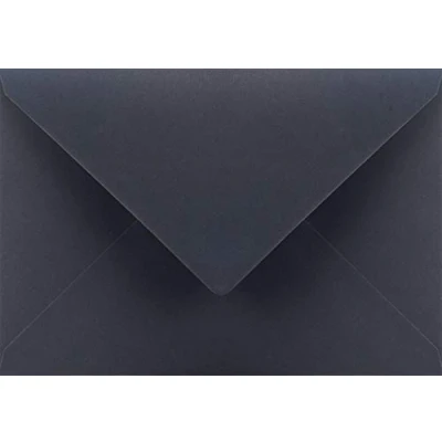 Image of Netuno 100 large Dark blue coloured envelopes DIN C5 162x229mm 6.37x9.01 inches 115gsm Sirio Color Blu gummed pointed flap no window for wedding invitations Christmas birthday greeting cards RSVP