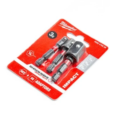 Image of Milwaukee Shockwave Impact Socket Adaptor Set (3pc)