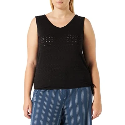 Image of TOM TAILOR Women&#039;s 1031229 Vest, 14482 Deep Black, L