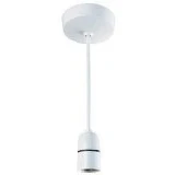 Image of White Pendant BC Lampholder Ceiling Rose 6&quot; PRE WIRED Kit Lamp Holder T2 100W