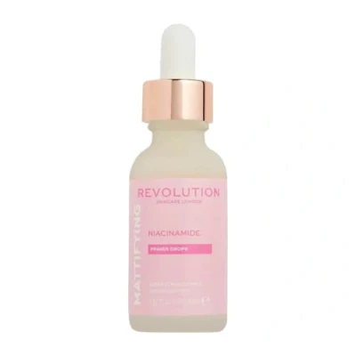 Image of Revolution Skincare Make Up Primer, Niacinamide Serum, Mattifying &amp; Oil Control Primer Drops, Reduces Redness, Vegan Cruelty Free, 30ml