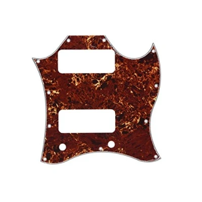 Image of KAISH Standard SG Special Full Face Guitar Pickguard with P90 Pickup Hole Vintage Tortoise