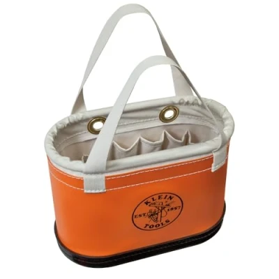 Image of Hard Body Oval Bucket Orange/White Klein Tools 5144BHHB