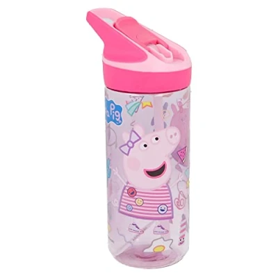 Image of Stor Peppa Pig 620ml Water Bottle for Kids, School Drinks Made of Durable Tritan, Bpa Free, Haze