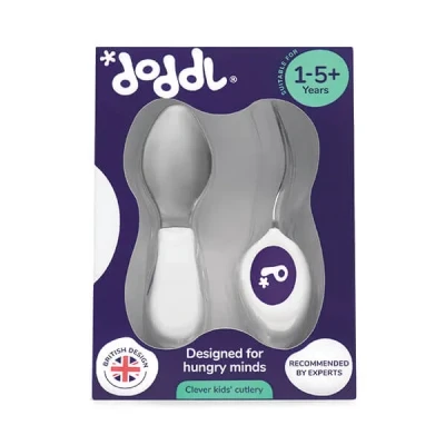 Image of Doddl Spoon &amp; Fork Set in Indigo