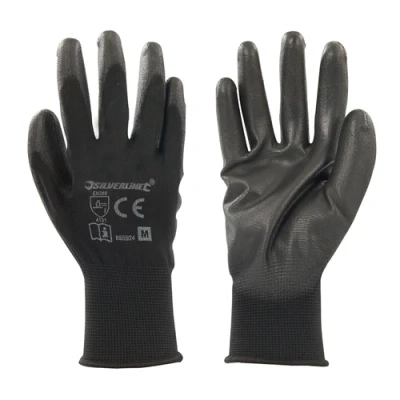 Image of Silverline Black Palm Gloves M 8