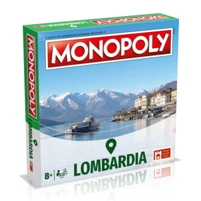 Image of Winning Moves, Italy&#039;s most beautiful villages Lombardy edition, Italian family game, from 8 years +