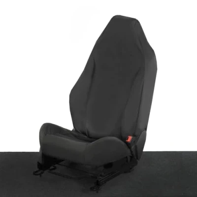 Image of UK Custom Covers To Fit Ford Focus ST Recaro MK2 (2005 2010) Single Seat Cover Tailored (Black) See Product Description for List of Other Vehicle Models SC162BAD3