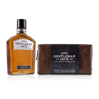Image of Jack Daniel&#039;s Gentleman Whiskey, 70cl, Wash Bag