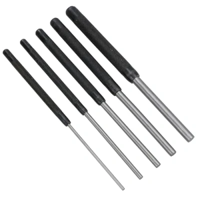 Image of 5pc Parallel Pin Punch Set 1/8 3/16 1/4 inch 5/16 3/8 8&quot; 200mm Long TE670