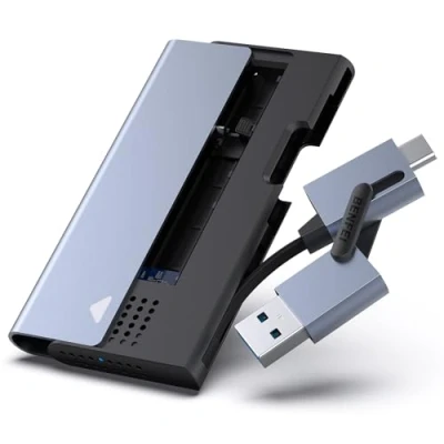 Image of BENFEI M.2 NVME SATA SSD Enclosure, 10 Gbps USB Type C/Type A to PCI E M Key/(B+M) Key Solid State Drive Enclosure Support UASP Trim for NVME/SATA SSDs 2242/2260/2280