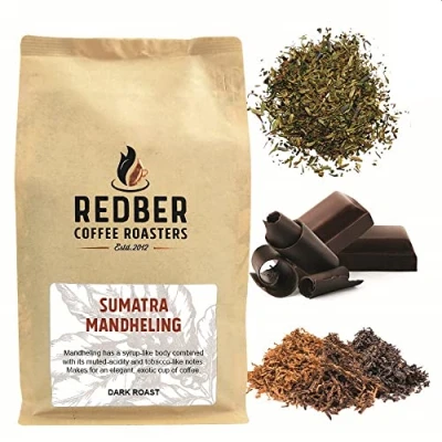Image of Redber Sumatra Mandheling, Coffee Roasted to Order (Dark, Beans) (500g)