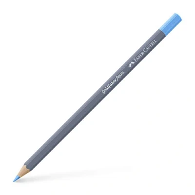 Image of Faber Castell Creative Studio Goldfaber Aqua Watercolour Pencil, (147), Light Blue, Single For Art, Craft, Drawing, Sketching, Home, School, University, Colouring