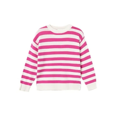 Image of NAME IT Girl&#039;s NMFVIRANJA LS Knit Sweater, Raspberry Rose, 110
