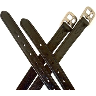 Image of John Whitaker STLE Stirrup Leather 2 Black, 58 inch/145cm