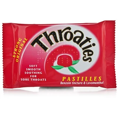 Image of Throaties Strong Original Pastilles for Soft Soothing with Honey &amp; Menthol