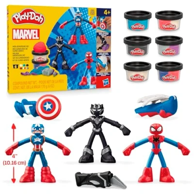 Image of Play Doh Marvel Hero Adventure Action Figure Playset