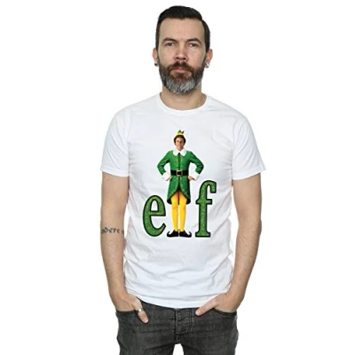 Image of Elf Men&#039;s Buddy Logo T Shirt Large White