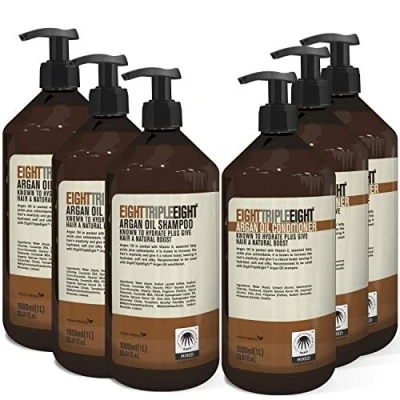Image of Eight Triple Argan Oil Hair Care Set 3x Shampoo &amp; Conditioner 1 Litre