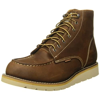 Image of Carhartt Men&#039;s CMW6095 6&quot; Moc Toe Casual Wedge Work Boot, Brown, 10 M US