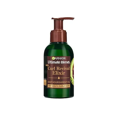 Image of Garnier Ultimate Blends Avocado Oil &amp; Shea Butter Curl Revival Elixir 120ml