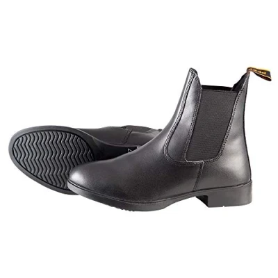 Image of PFIFF 100374 Jodhpur Boots, Riding Leather look Ankle Black, EU 31