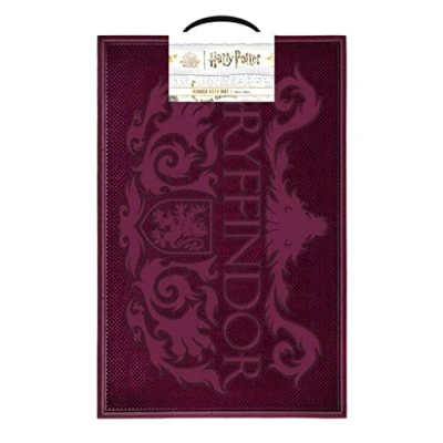 Image of Harry Potter Door Mat (Gryffindor Design) 40cm x 60cm Rubber Mat, Gifts for Women Men Official Merchandise