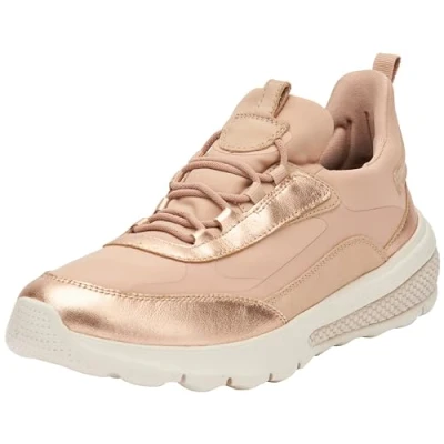 Image of Geox Women&#039;s D Spherica Actif A Sneaker, Nude Rose Gold, 4 UK
