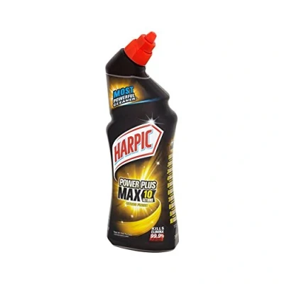 Image of Harpic Powerplus toilet Cleaning Gel, Citrus Fresh, Pack 2 x 750 ml, Removes Limescale, Kills 99.9% of Bacteria, Powerful Deep Clean Cleaner, freshener