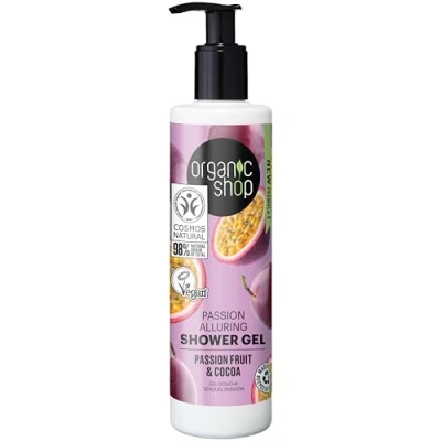 Image of Organic Shop Passion Alluring Shower Gel fruit and cocoa, 280 ml