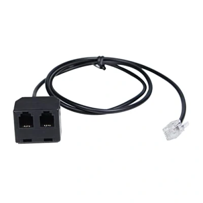 Image of Telephone Training Adapter Y Splitter for RJ9 Headset or Handset Phone Compatible with Cisco, Yealink, Avaya, Plantronics, Polycom, ShoreTel, NEC, Aastra, Nortel, Mitel and Other IP Phones